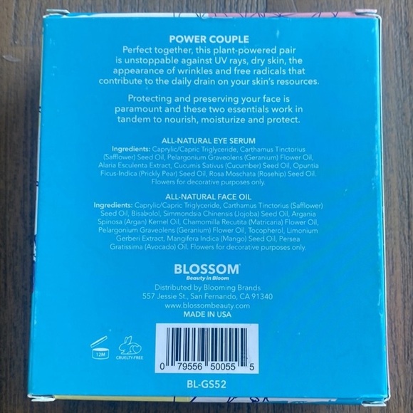Blossom All-Natural Eye Serum & Face Oil Set - Beauty in Bloom “Power Couple” - Picture 2 of 5